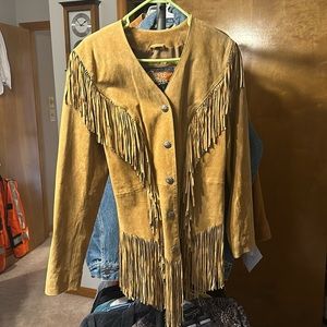 Cripple Creek leather fringe jacket